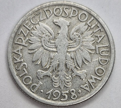 Moneta 2 złote Jagody 1958 stan 3