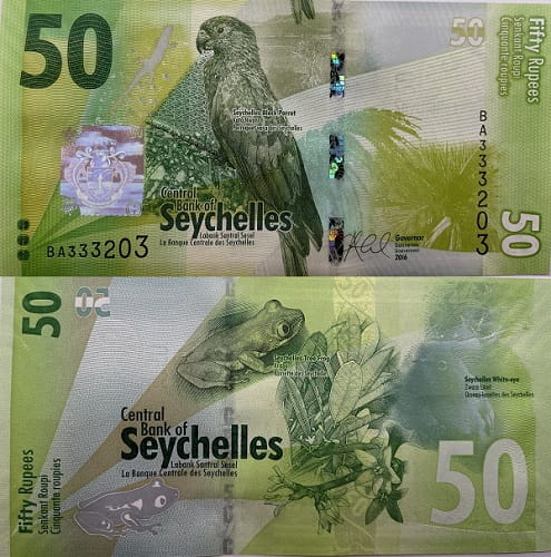 Seszele banknot  50 rupii UNC
